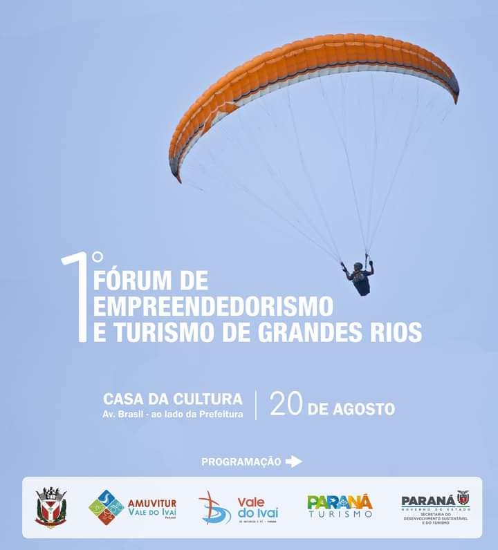 Grandes Rios promove nesta sexta-feira (20) o 1º Fórum de Empreendedorismo e Turismo do município
