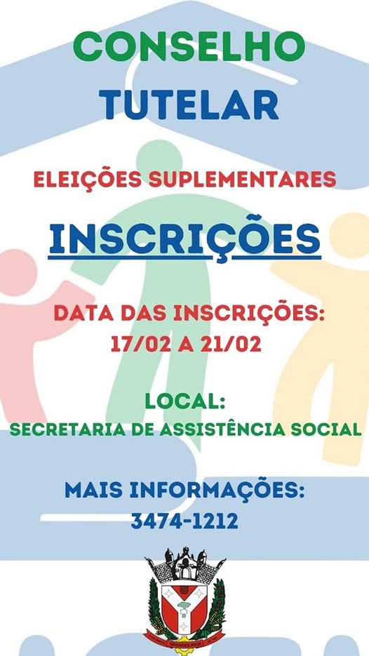 ELEIÇÕES SUPLEMENTARES -  CONSELHO TUTELAR! 